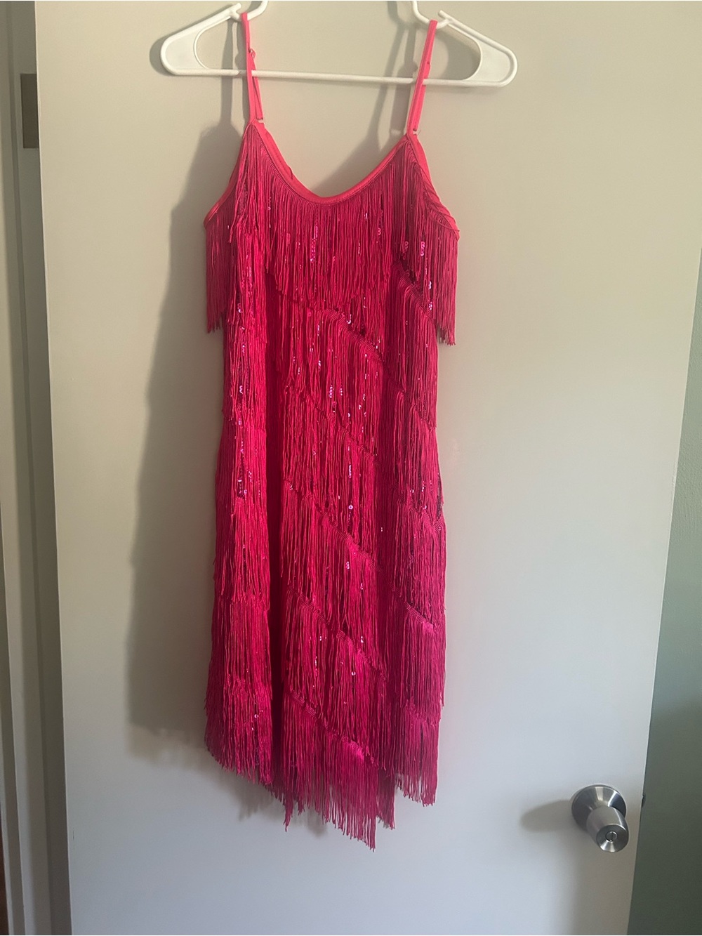 Brand new, never worn. Hot pink sequin dress from SHEIN. Size medium (6)